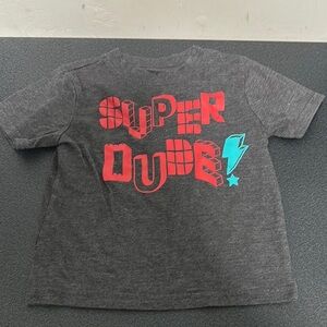 Gray Super Dude Kids T-Shirt